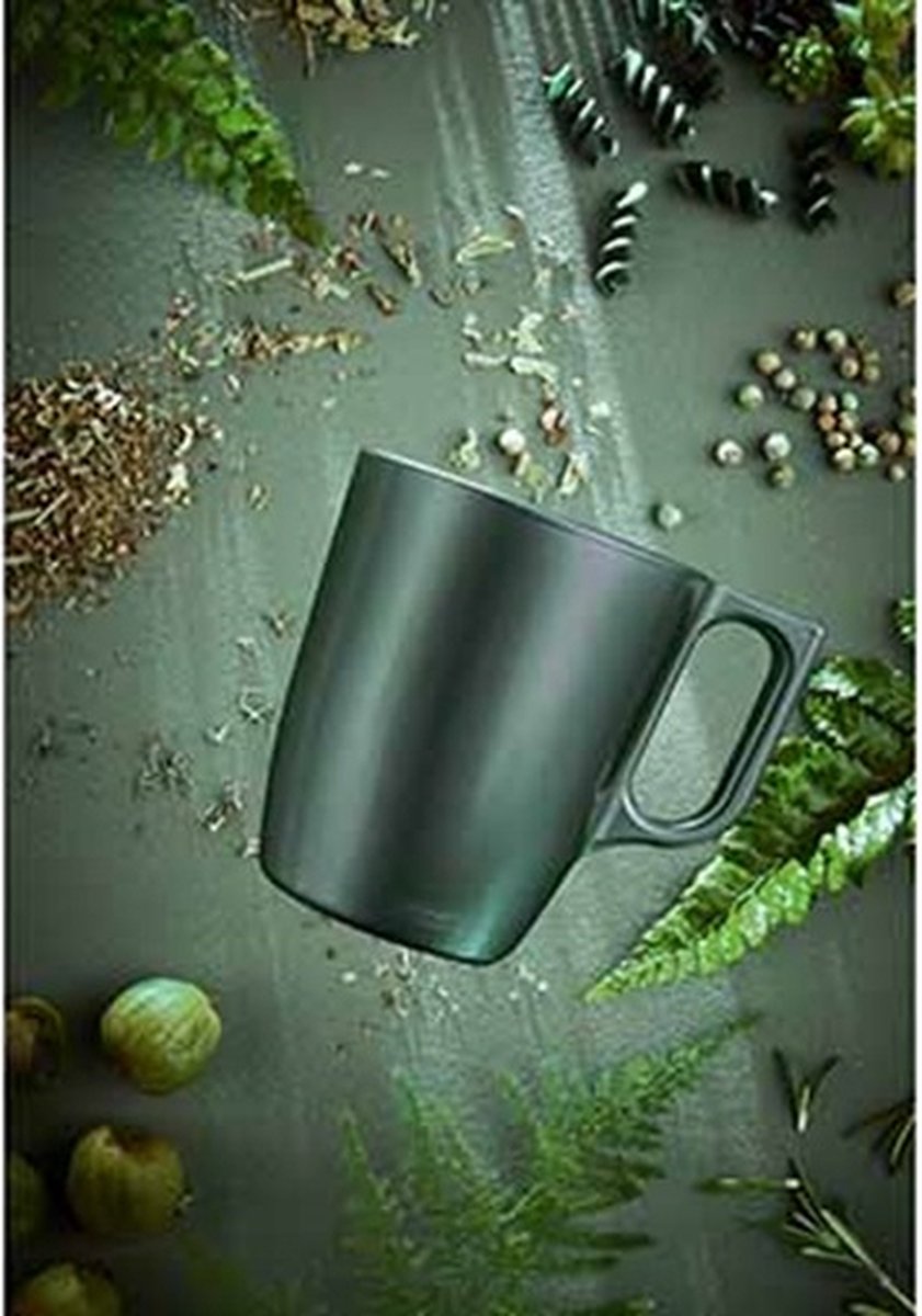 Luminarc gemütlicher, trendiger, auffälliger Becher 25 cl – grünes Blatt