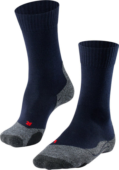 Falke TK2 Anti-Blister Wandersocken aus dickem Woll-Funktionsmaterial Damen Blau – Größe 39-40