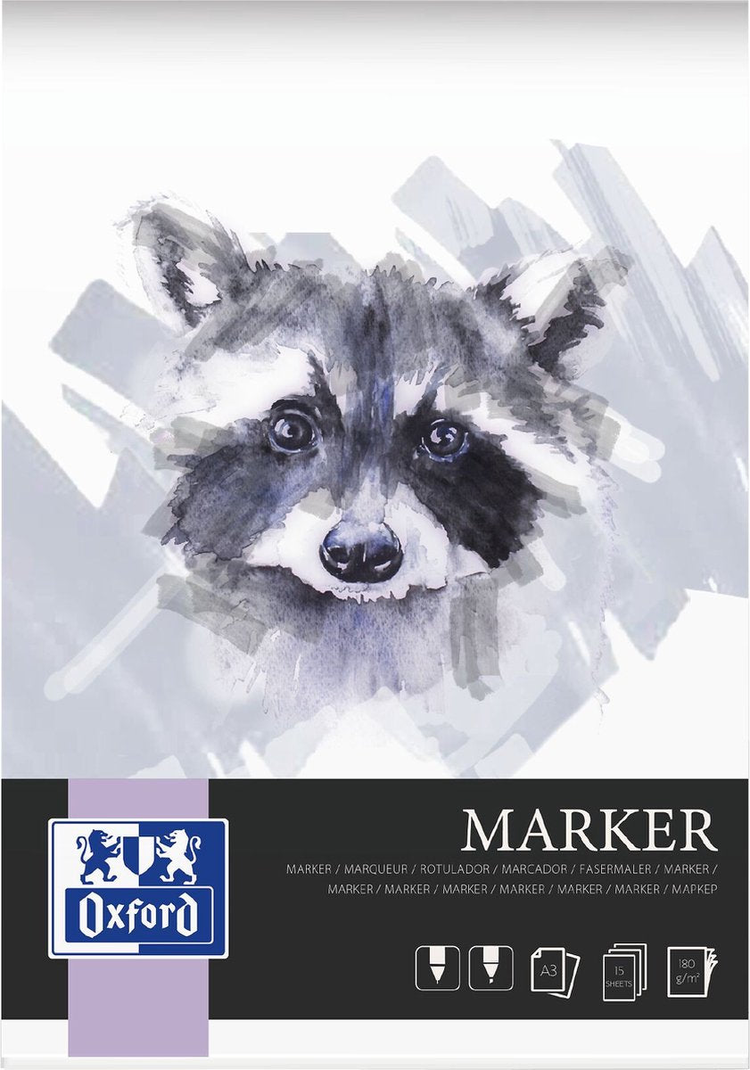 Oxford-Markierungsblock – A3 – 15 Blatt – 180 g