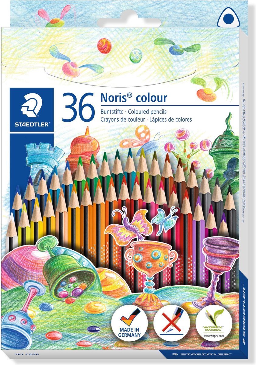 Staedtler noris color dreieckiger Buntstift - Set 36-tlg