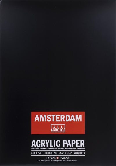 Amsterdamer Acrylpapier | 42 x 29,7 cm (A3), 350 g, 20 Blatt
