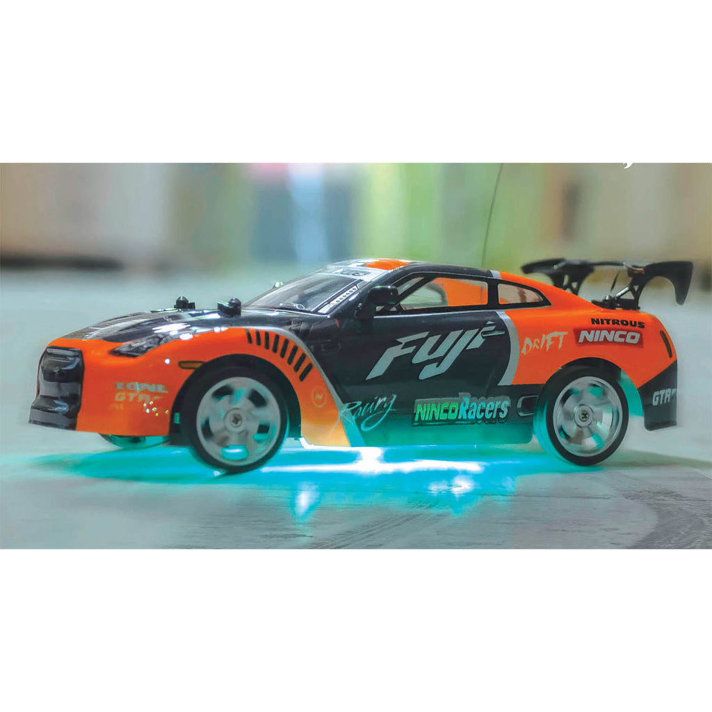 Ninco Ninco RC Fuji Driftauto + Licht 1:18 Orange Schwarz
