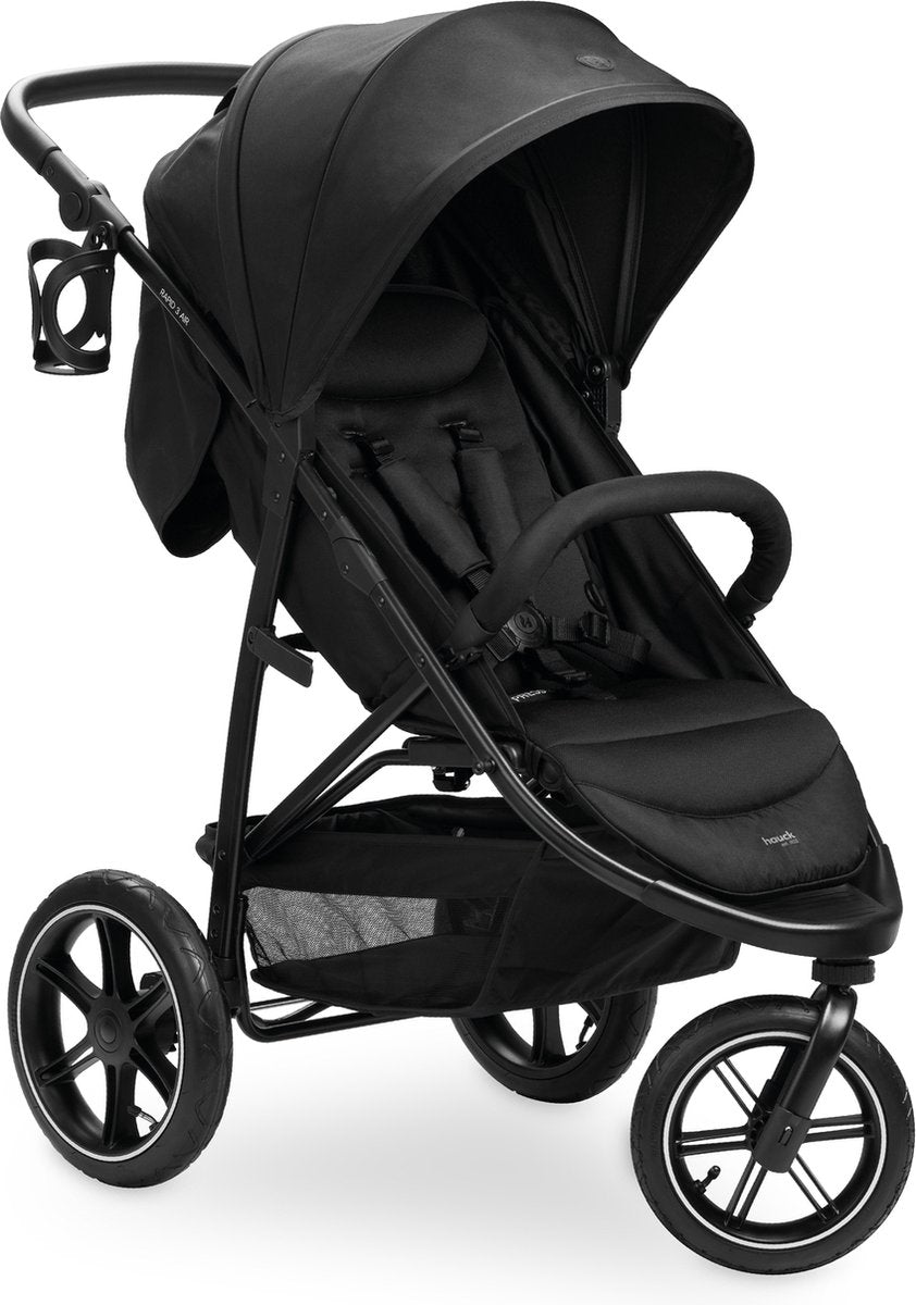 Hauck Rapid 3 Air - Buggy - Luftrad - Stadt- und Waldtauglich - Schwarz