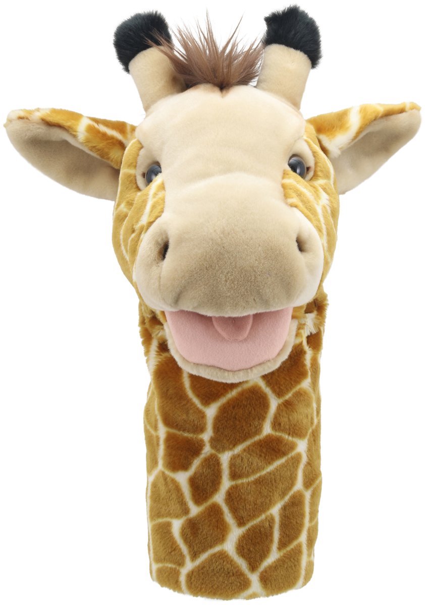 Kuscheliges Giraffen-Jumbo-Freundspielzeug von The Puppet Company.