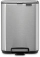 Brabantia Bo Treteimer – 4 Liter – Badezimmer – mattierter Stahl, fingerabdrucksicher