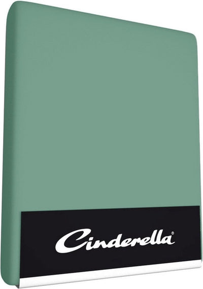 Cinderella Spannbetttuch Jersey-Matratze Höhe 25 cm – Mineralgrün – 90x200
