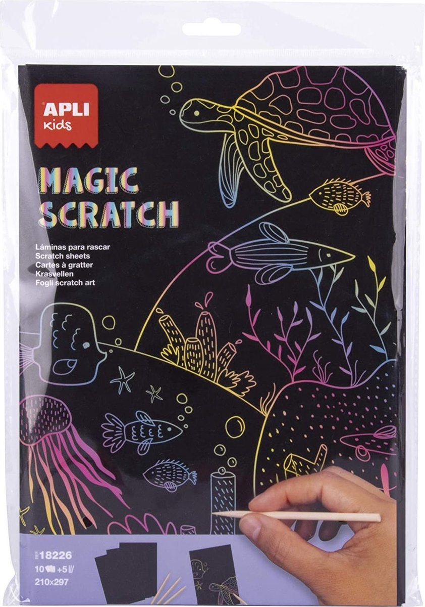 Apli Magic Scratch Pad für Kinder