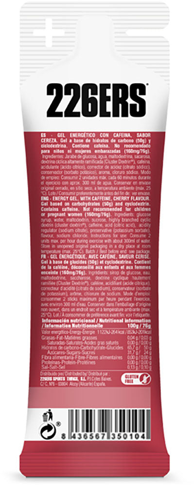 226ers High Energy 160 mg Koffein Kirschgel 76 g