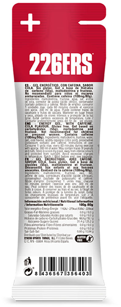 226ers High Fructose 100 mg Koffein Cola Gel 80 g