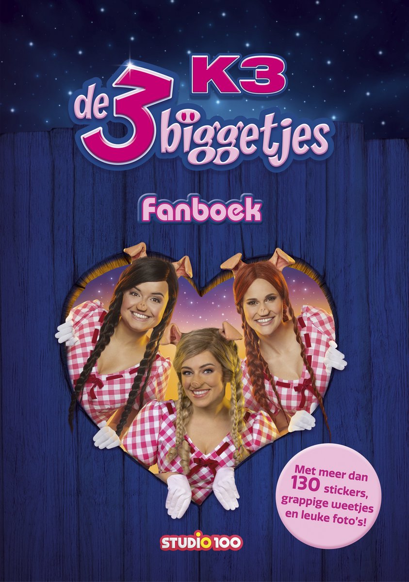 Studio 100 K3: 3 Ferkel Fanboek mit Aufklebern