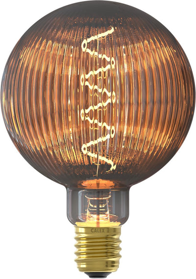 Calex Pulse Nantes LED-Lampe – E27 – Filament-Lichtquelle – warmweißes Licht – Rauchglas
