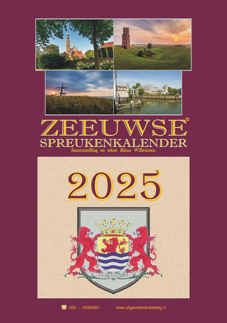 Markenloser Zeeland-Zauberkalender 2025 ohne Marke