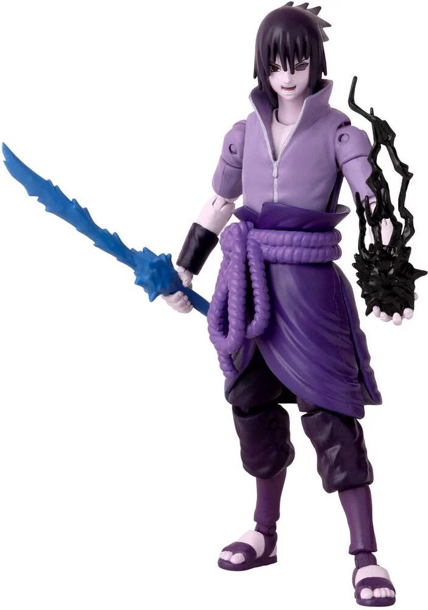 Bandai – Anime-Helden – Naruto Shippuden – Sasuke Uchiha Anime-Helden-Figur 17 cm – Sasuke Rinnegan Mangekyo Sharingan Actionfigur – offiziell lizenziert – Spielzeug für Kinder ab 4 Jahren – 36962