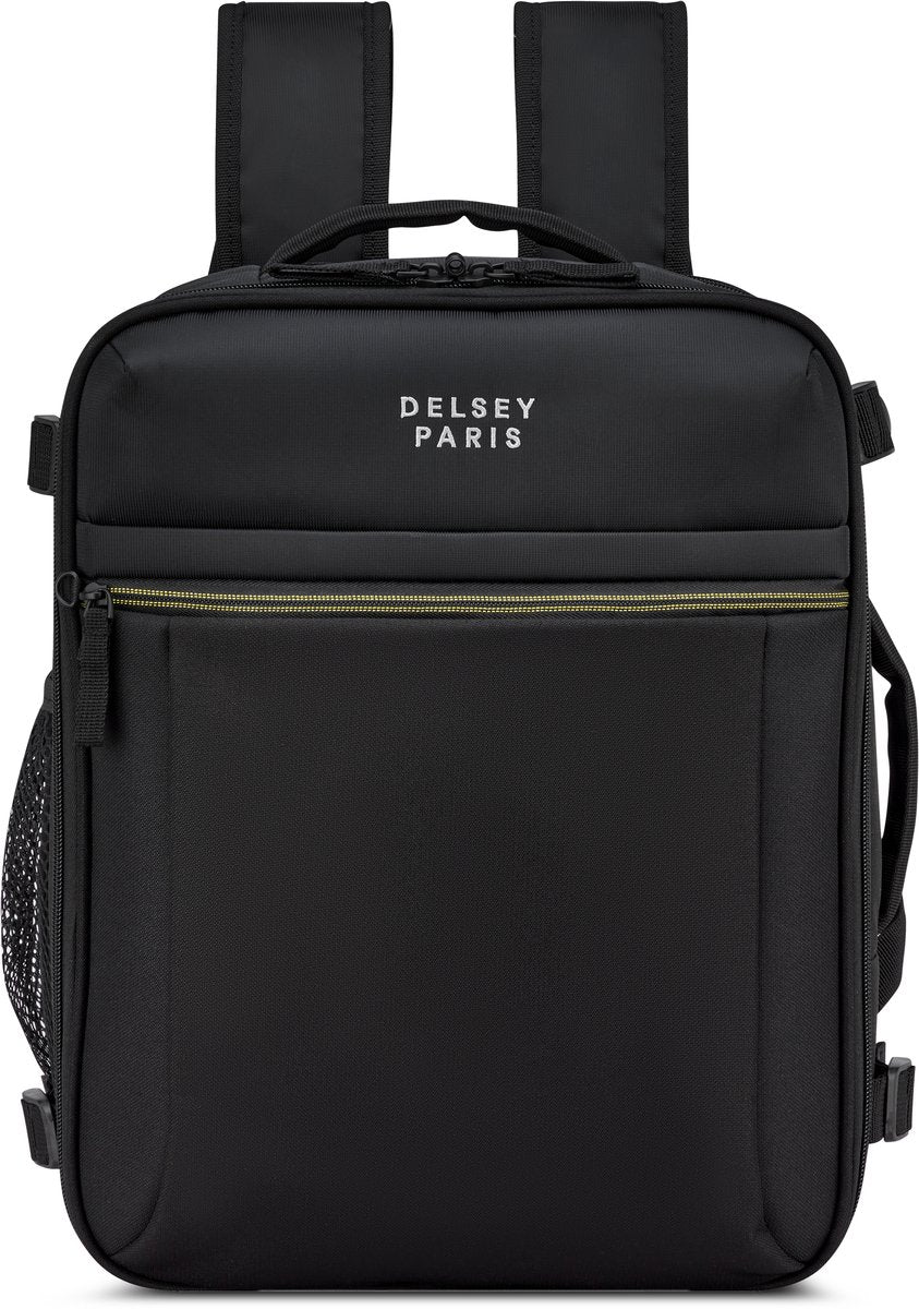 Delsey Brochant 3 Underseater-Rucksack 40 cm – 24 l – 0,6 kg – recyceltes Polyester – Laptopfach 16 Zoll – Smart Sleeve – Schwarz