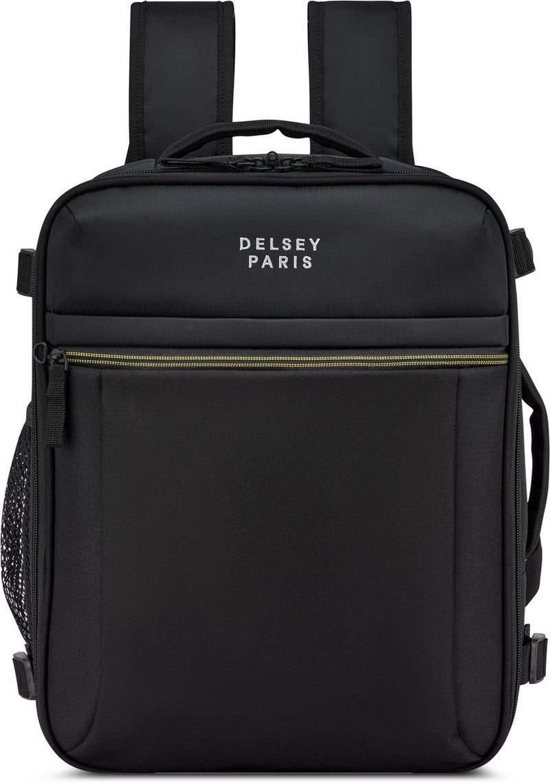 Delsey Brochant 3 Underseater-Rucksack 40 cm – 24 l – 0,6 kg – recyceltes Polyester – Laptopfach 16 Zoll – Smart Sleeve – Schwarz