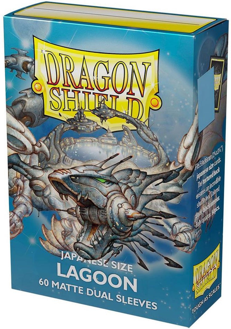 Sammelkartenspiel TCG-Hüllen Matte Dual Dragon Shield – Lagune (60 Hüllen) (japanische Größe) Hüllen