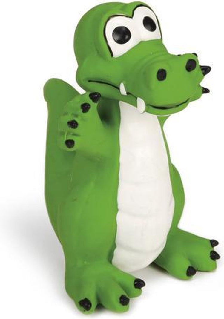 Beeztees Latex-Krokodil – Hundespielzeug – grün – 12 x 10 x 10 cm