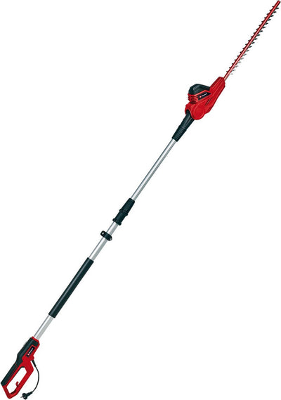 Einhell Elektro-Teleskop-Heckenschere GC-HH 5056 – 500 W – Schnittlänge 47 cm – ausziehbar 170–250 cm – Zinkenabstand 20 mm – drehbarer Haupthandgriff