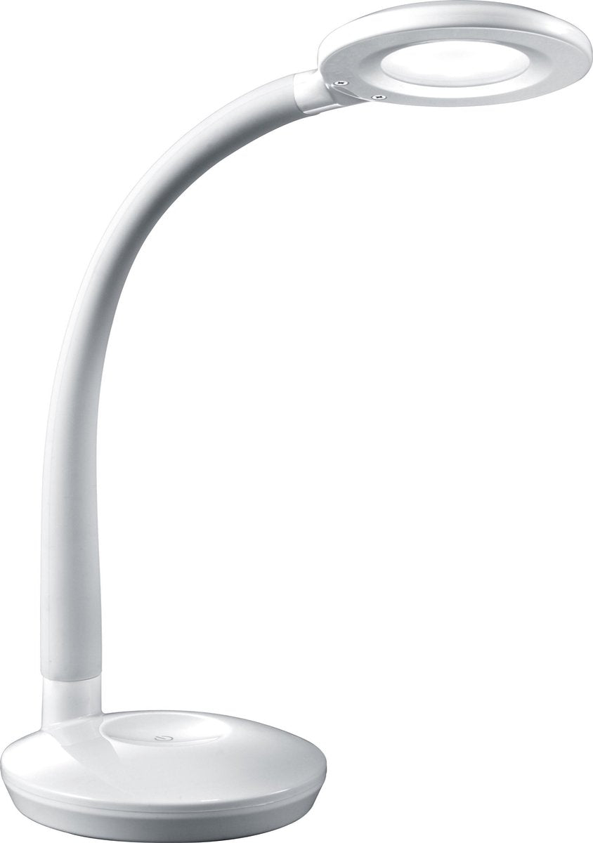 Rl lebe dein Licht Reality Cobra - Tischlampe - Schreibtischlampe - weiß - inkl. 1x SMD 3,5 W - On Off Touch - Sensordimmer - flexibel