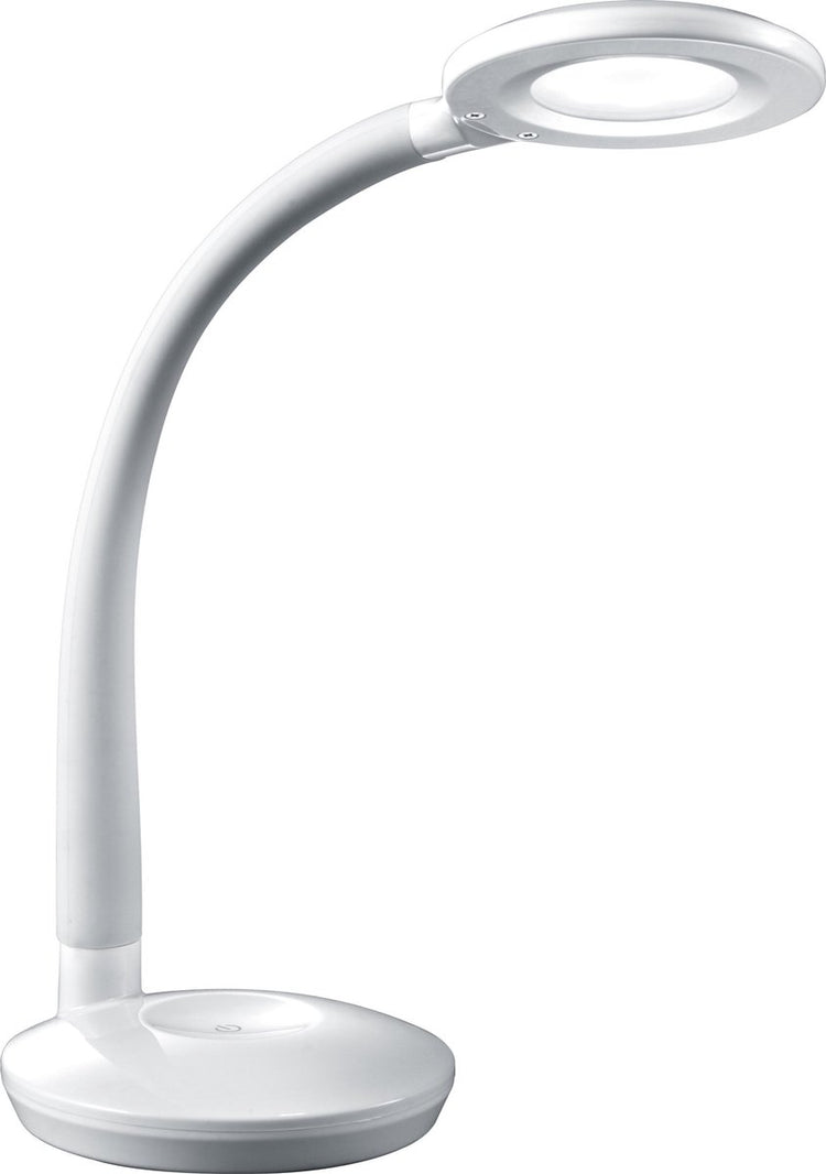 Rl lebe dein Licht Reality Cobra - Tischlampe - Schreibtischlampe - weiß - inkl. 1x SMD 3,5 W - On Off Touch - Sensordimmer - flexibel