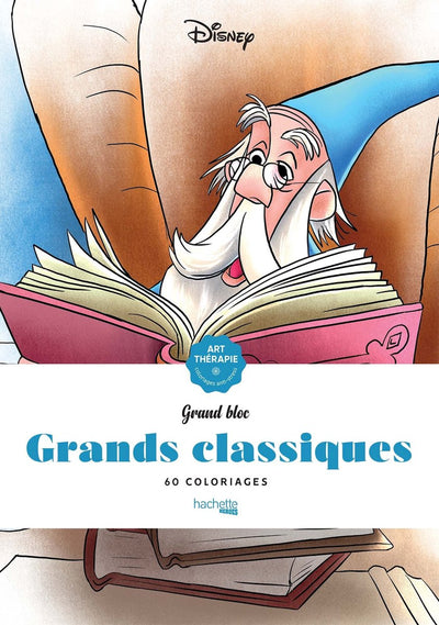 Hachette Heroes Grand Bloc Disney Grands Classiques – Malbuch für Erwachsene