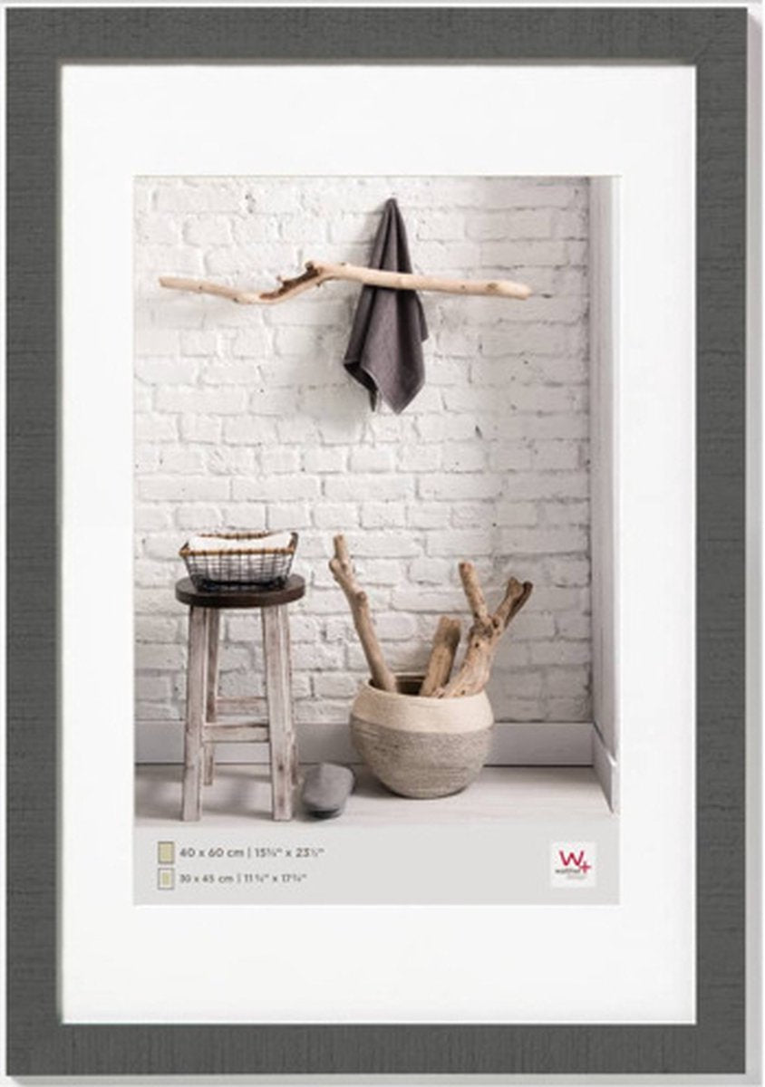 Walther Home - Holzrahmen - Fotogröße 40x60 cm - Grau