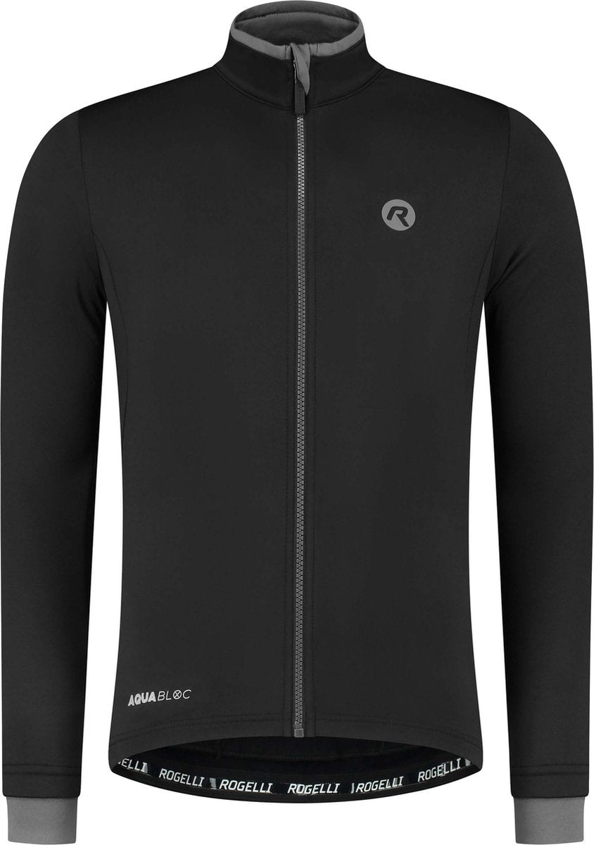 Rogelli Essential Radsportshirt – lange Ärmel – Herren – Schwarz – Größe 3XL