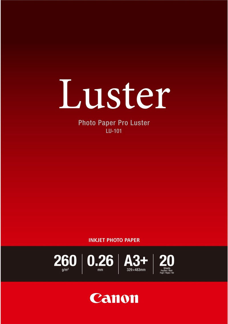 Fotopapier Pro Glanz Canon lu-101 A3+ weiß 20 Blatt