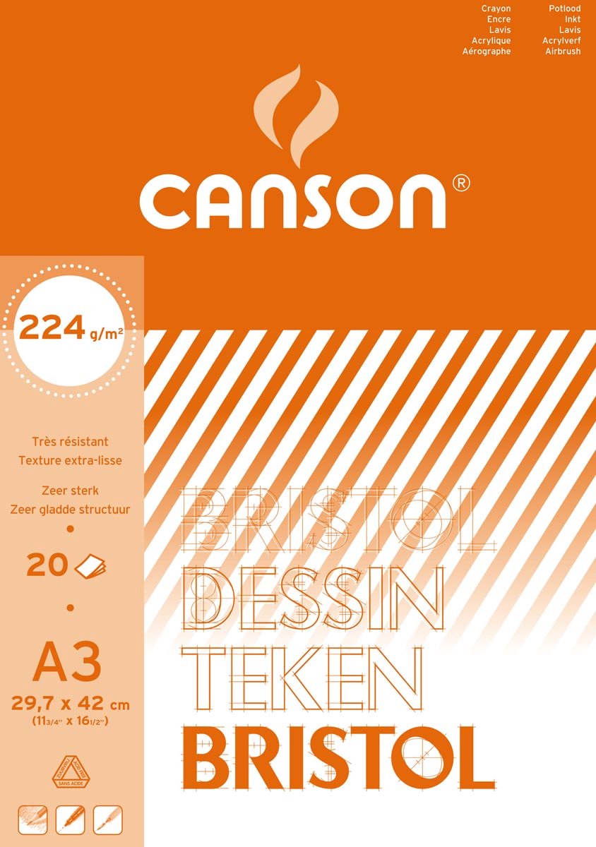 Canson Zeichenblock Bristol Format 297 x 42 cm (A3)
