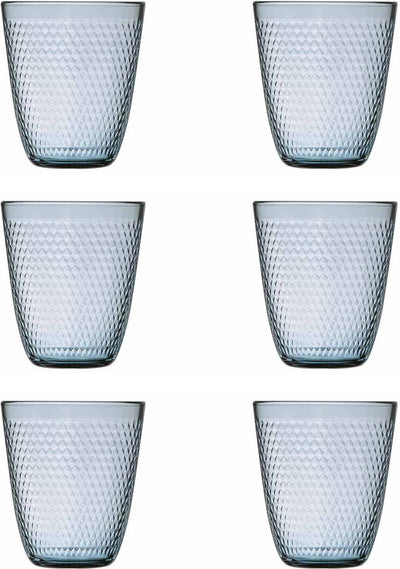 Arcoroc Pampille Colors – Becher blau – 30 cl – Set 6 – D8,6 x H9,7 cm