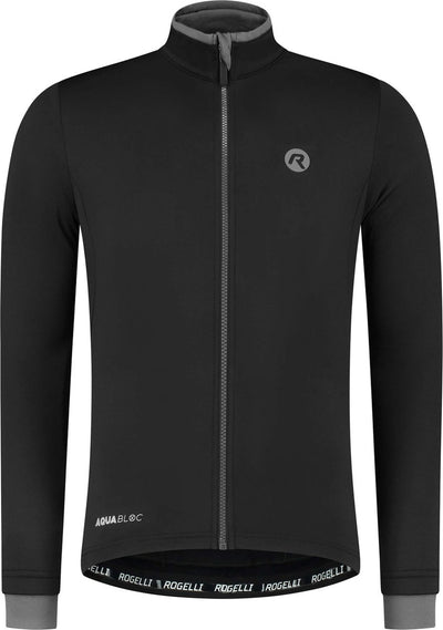 Rogelli Essential Radsportshirt – lange Ärmel – Herren – Schwarz – Größe XL