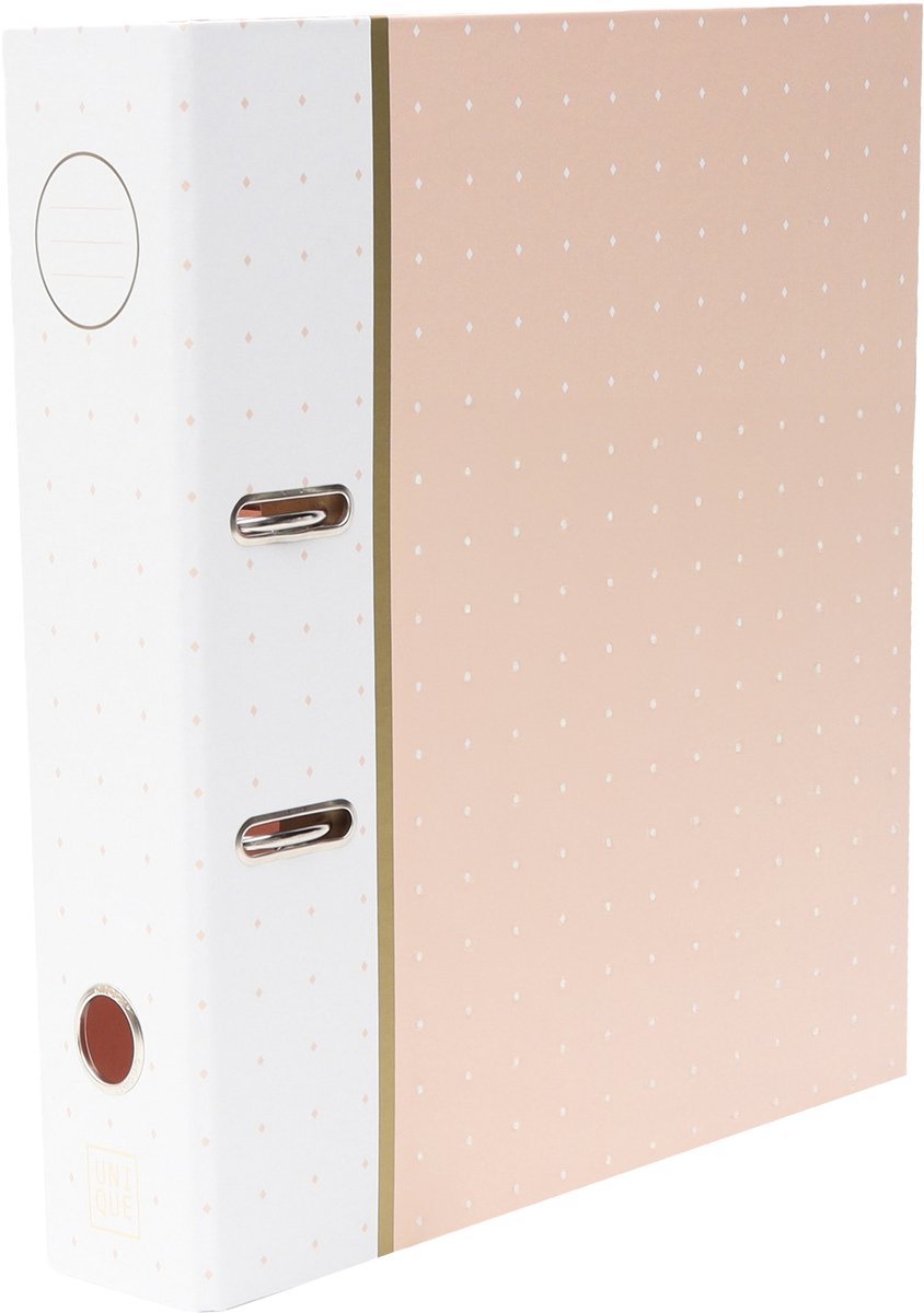 Ancor-Binder Unique A4 2r 8cm Punkte rosa – an-121810-c
