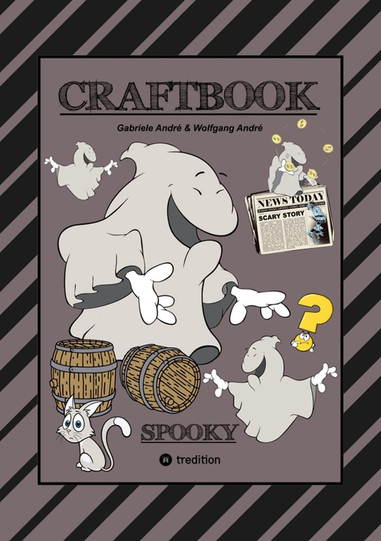 Craftbook - 100 gruselige Malmotive - 2 Sandbastelspiele - Rätsel - lustige Bilder - grauenhafte Afgaben