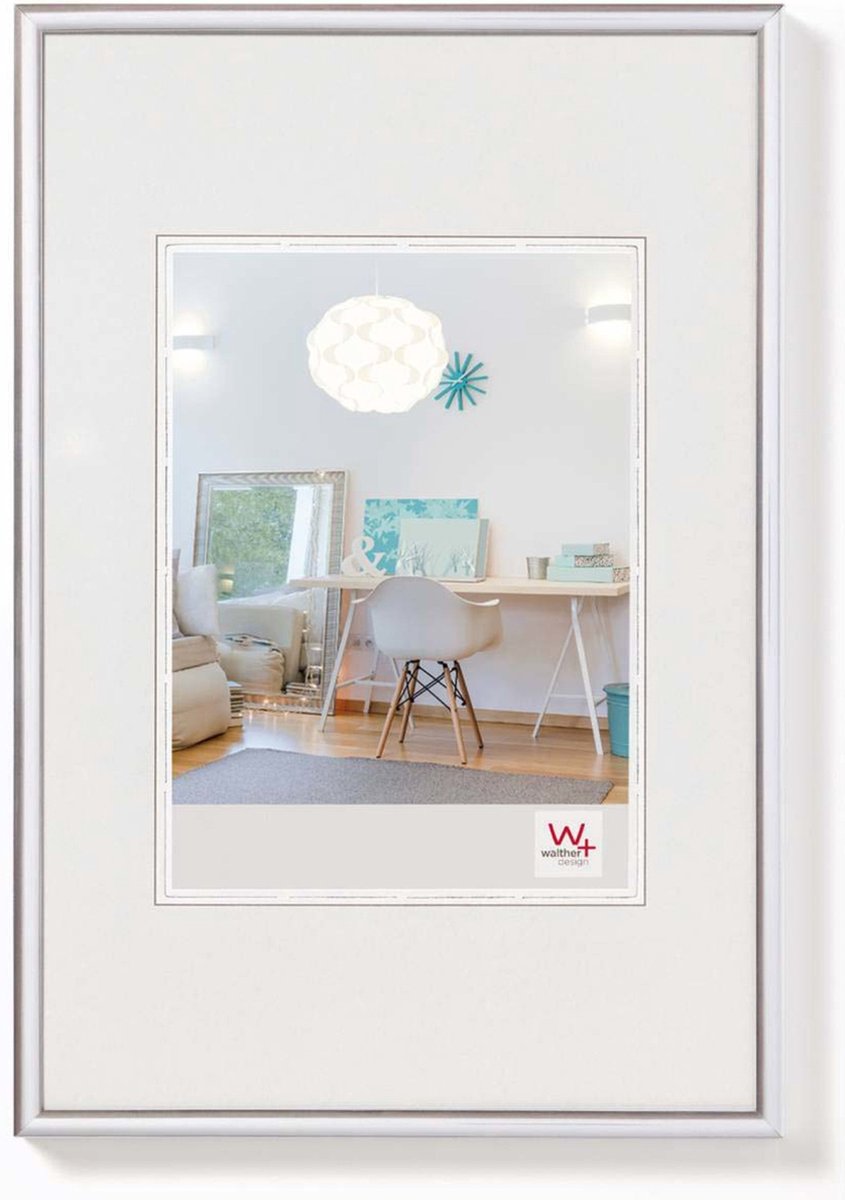 Walther New Lifestyle - Kunststoffrahmen - Fotogröße 28x35 cm - Silber