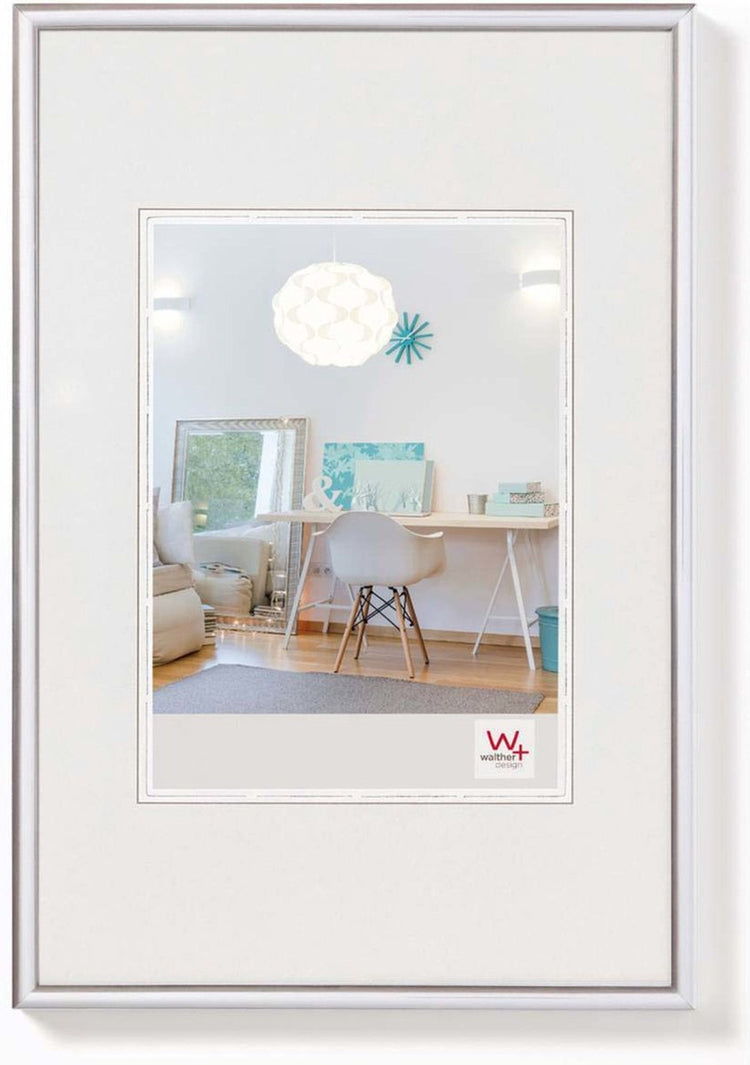 Walther New Lifestyle - Kunststoffrahmen - Fotogröße 28x35 cm - Silber