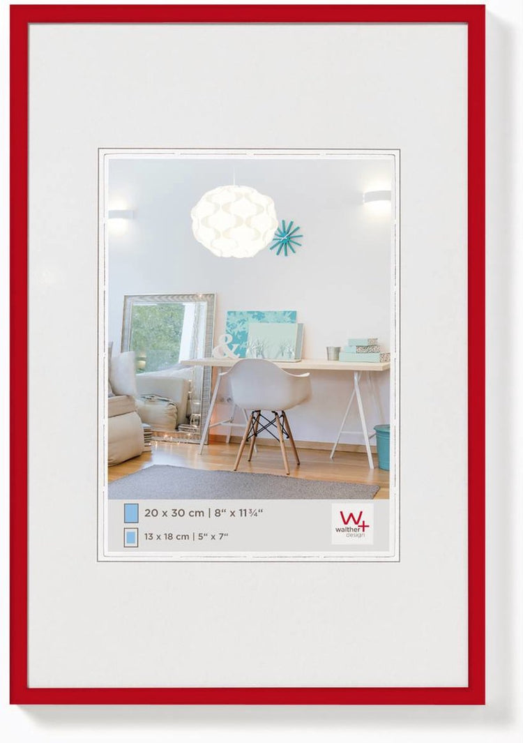 Walther New Lifestyle - Kunststoffrahmen - Fotogröße 40x60 cm - rot