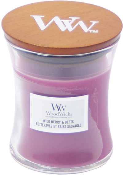 Woodwick Duftkerze Minikerze – Waldbeerenrüben – 20 Brennstunden – 85 g – 8 cm ø 7 cm
