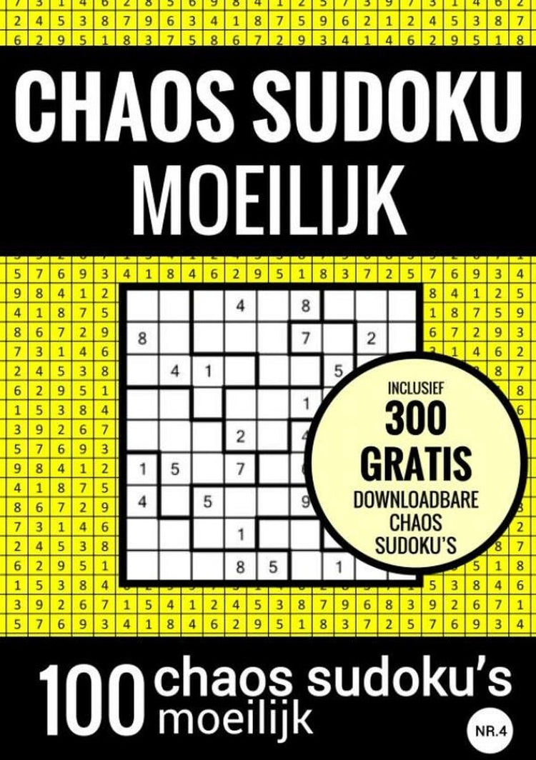 Choas Sudoku Sudoku schwer: Chaos Sudoku - Nr. 4 – Rätselbuch mit 100 schwierigen Rätseln für Erwachsene und Senioren
