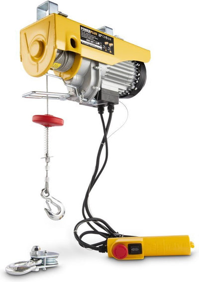 Powerplus powx901 elektrischer Seilzug – 1000 W – max. 400 kg – 12 m Stahlseil