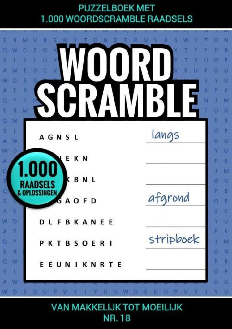 Brandless Sans Marque-Rätselbuch mit 1.000 Worträtseln – Nr. 18