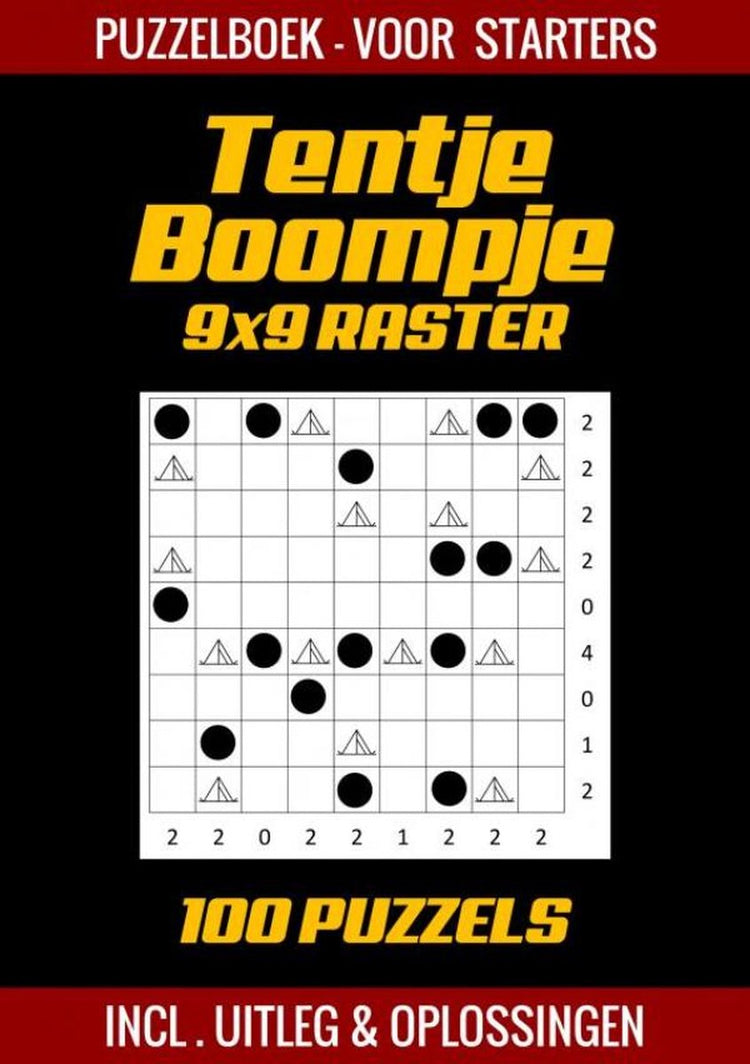 Tentje boompje – Rätselbuch für Einsteiger – 100 Rätsel inkl. Erklärung und Lösungen – 9x9-Raster