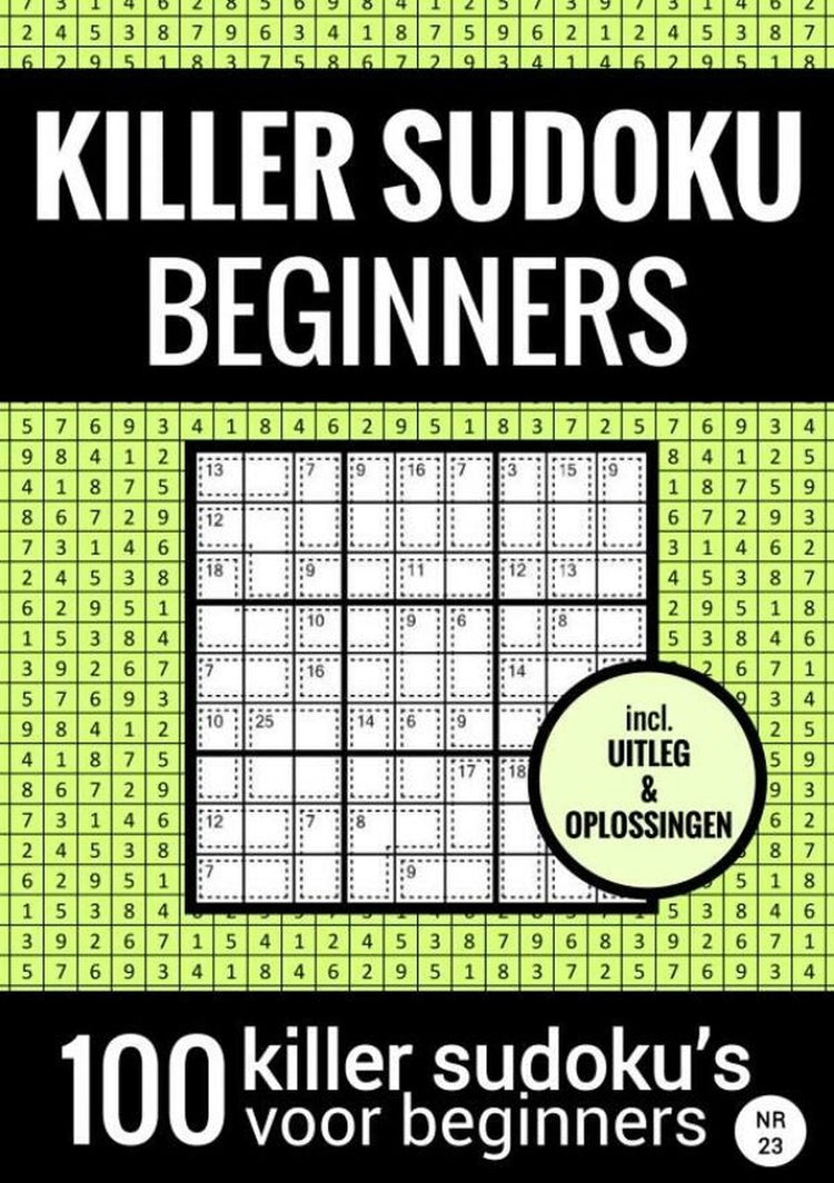 Markenloser Sudoku-Killer ohne Marke – einfach – nein. 23 – Rätselbuch mit 100 einfachen Rätseln für Erwachsene und ältere Menschen