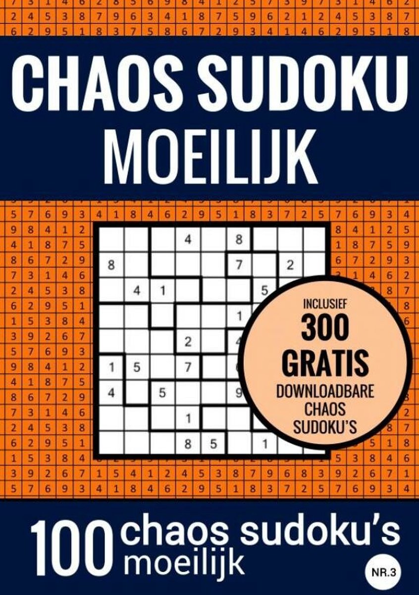 Choas Sudoku Sudoku schwer: Chaos Sudoku - Nr. 3 – Rätselbuch mit 100 schwierigen Rätseln für Erwachsene und Senioren