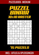 Brandless Sans Marque Puzzle Binary – Rätselbuch Medium – 75 Rätsel inkl. Erklärung und Lösungen – 10x10-Raster