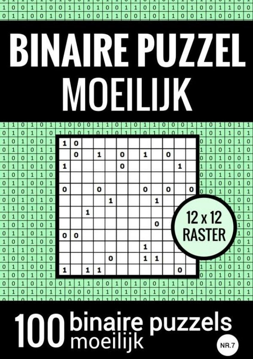 Brandless Sans Marque binäres Puzzle schwer – Rätselbuch mit 100 Binairos – Nr. 7