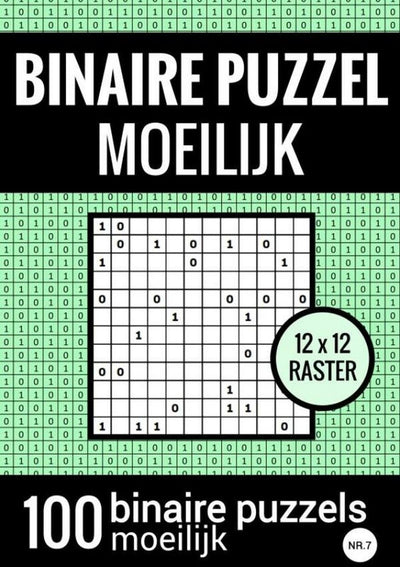 Brandless Sans Marque binäres Puzzle schwer – Rätselbuch mit 100 Binairos – Nr. 7