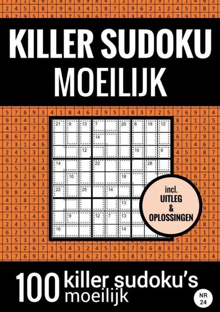 Sudoku-Killer ohne Marke – schwer – Rätselbuch mit 100 schwierigen Rätseln für Erwachsene und ältere Menschen