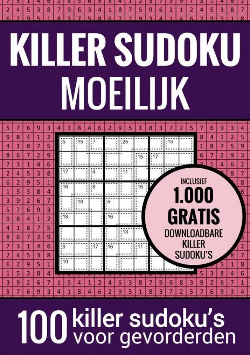 Killer-Sudoku-Sudoku schwer: - Rätselbuch mit 100 schwierigen Rätseln für Erwachsene und ältere Menschen