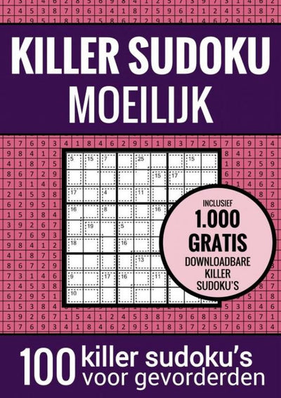 Killer-Sudoku-Sudoku schwer: - Rätselbuch mit 100 schwierigen Rätseln für Erwachsene und ältere Menschen