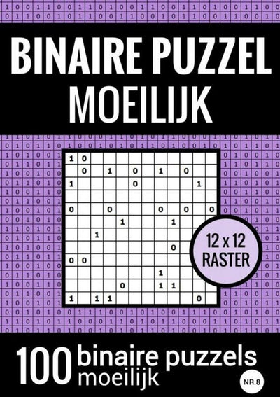 Brandless Sans Marque binäres Puzzle schwer – Rätselbuch mit 100 Binairos – Nr. 8